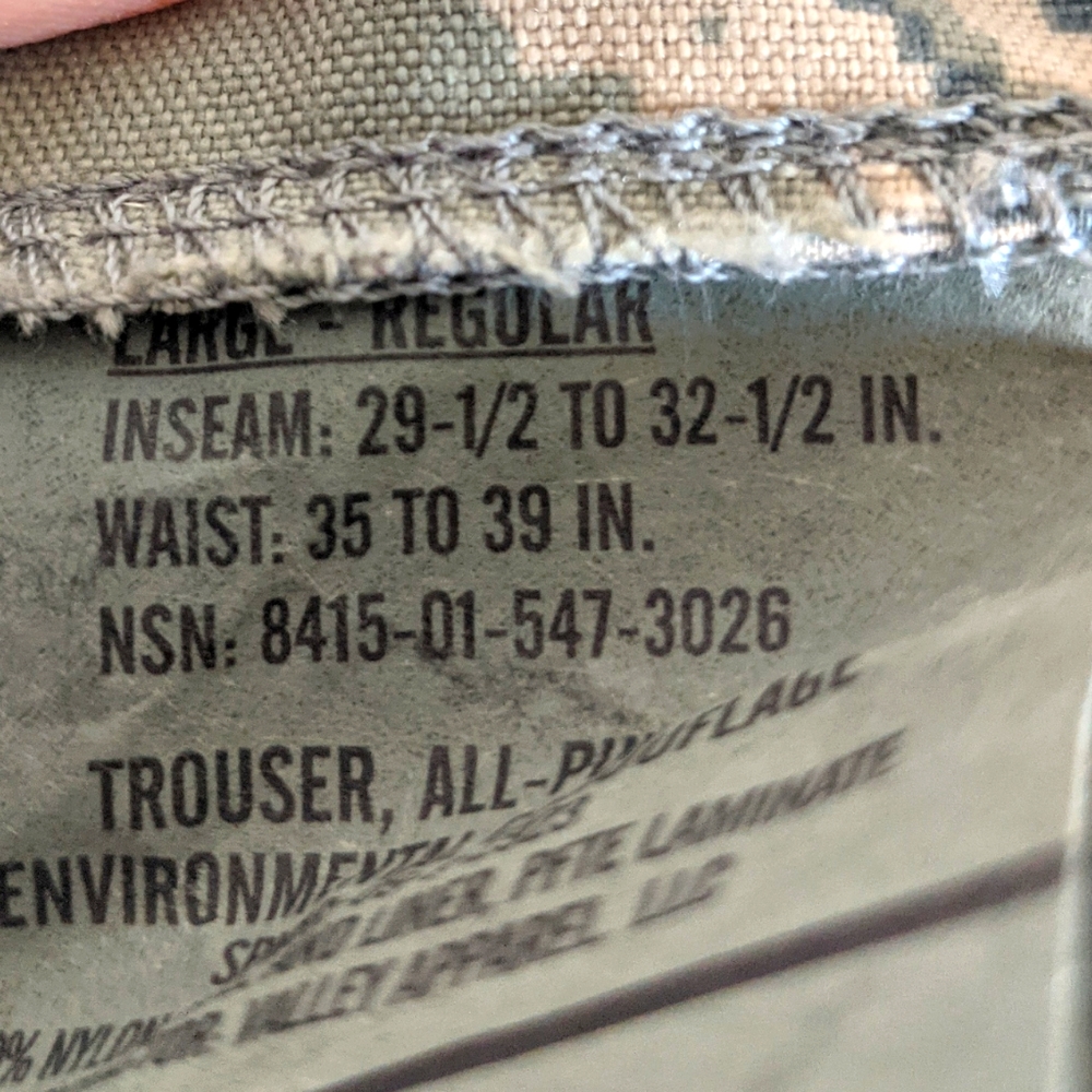 ABU Pattern All Weather Pants - Picture 4 of 7